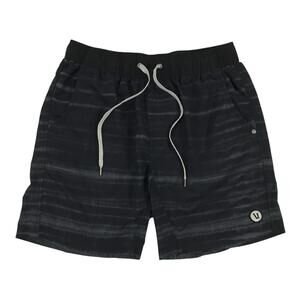 Vuori Kore Shorts Mens Small S Black Gray 7” Inseam Lined Gym Running Yoga V302